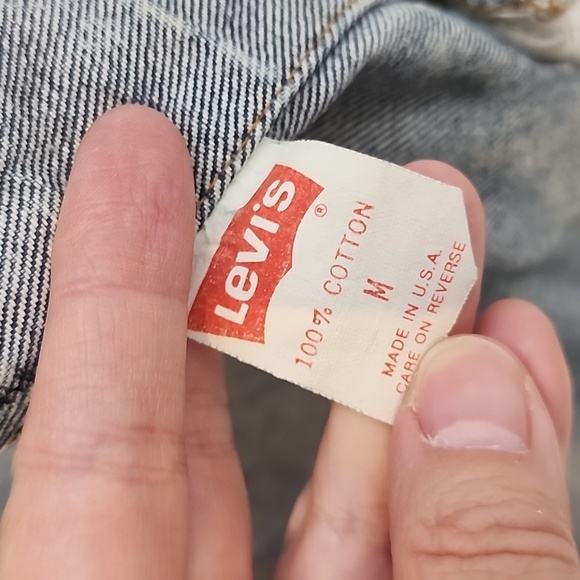 Vintage Levi's 3/4 Sleeves Jean Jacket Size M - Picture 4 of 9